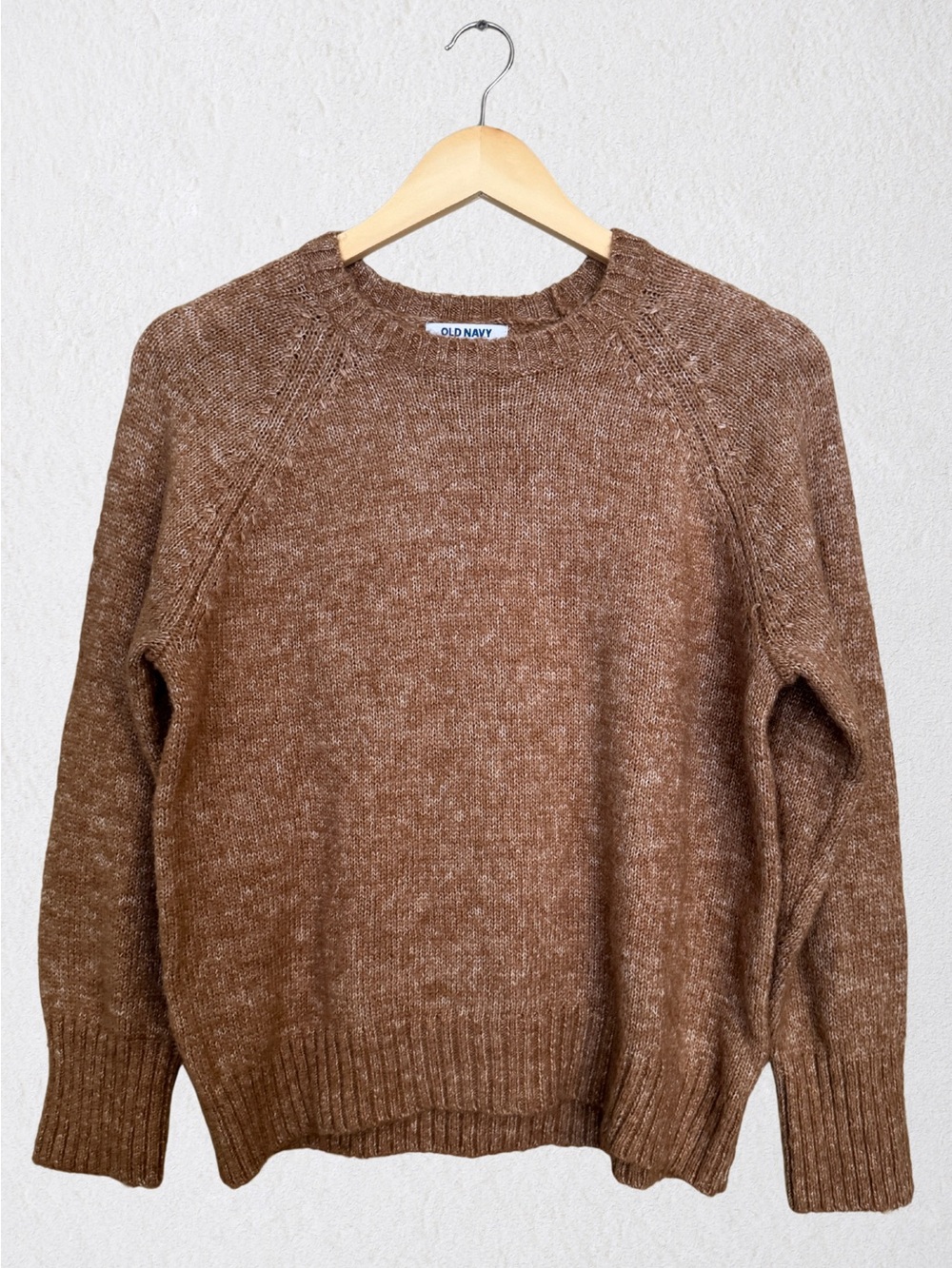 Old Navy Men's Brown Heather Crewneck Sweater